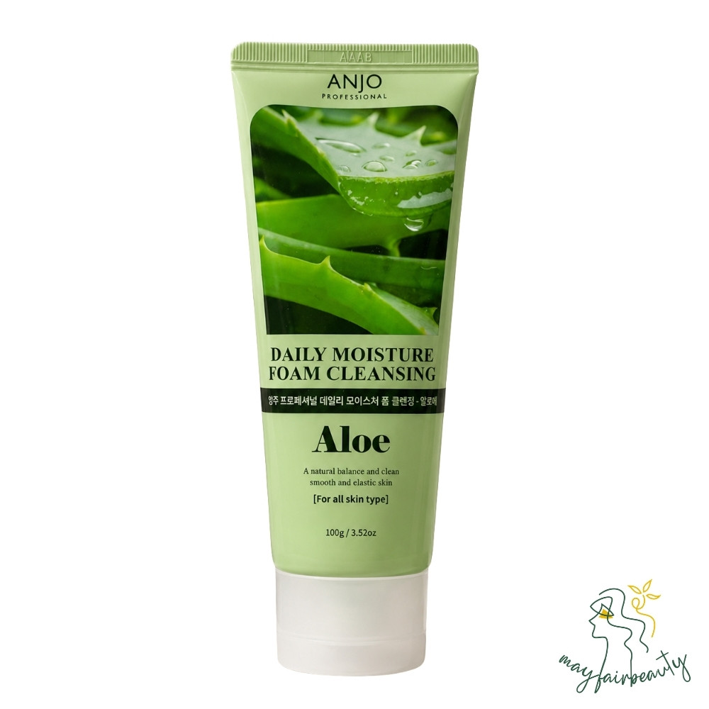 anjo-professional-daily-foam-cleansing-aloe-vera فوم شستشوی صورت آلوئه ورا آنجو پروفشنال