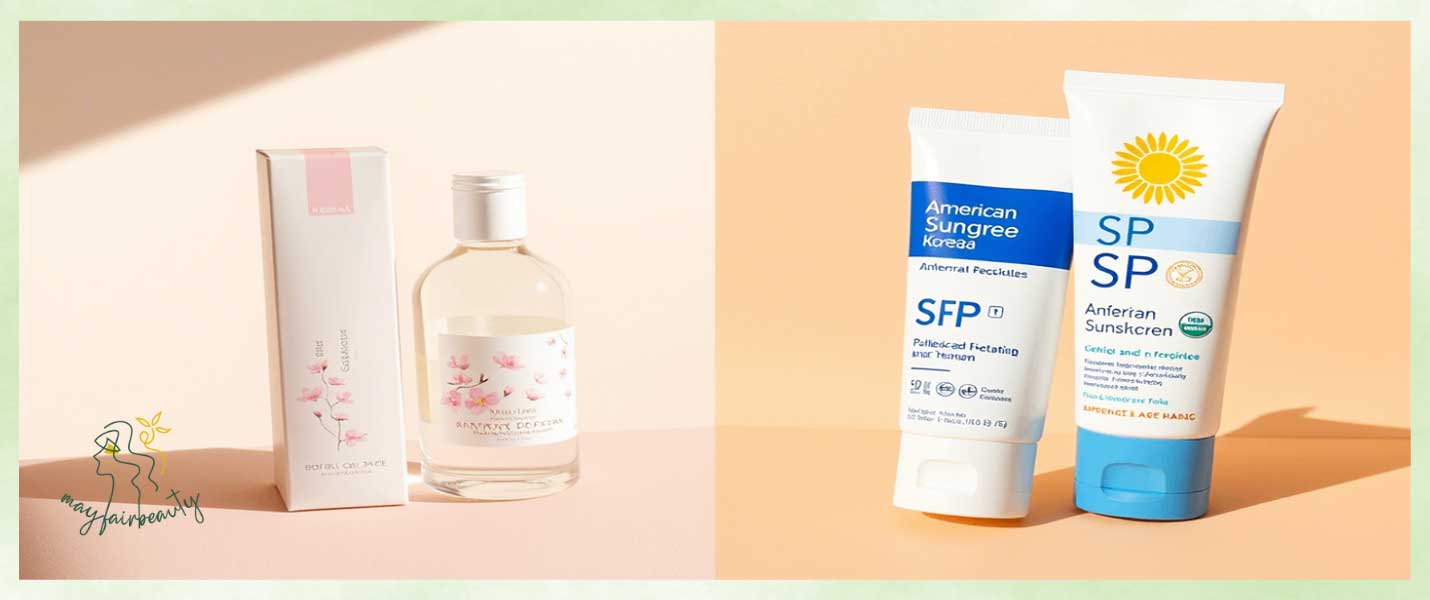 بافت و حس روی پوست در مقایسه ضد آفتاب کره ای و آمریکایی