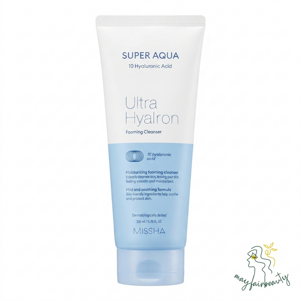 Missha Super Aqua Ultra Hyalron فوم شستوشوی میشا سوپر آکوا اولترا هیالرون
